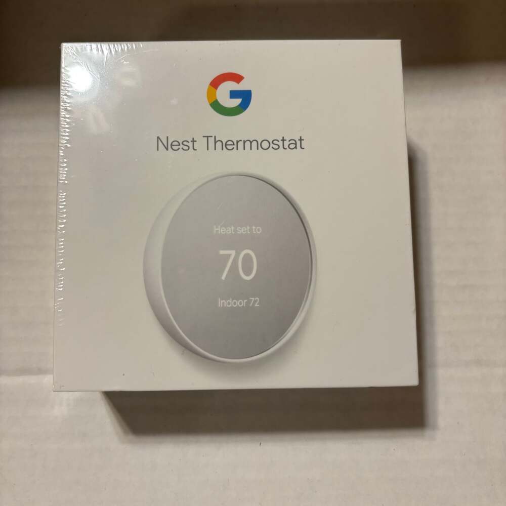 Google Nest Thermostat Programmable Smart Wi-Fi Thermostat - Snow (GA01334-US) -
